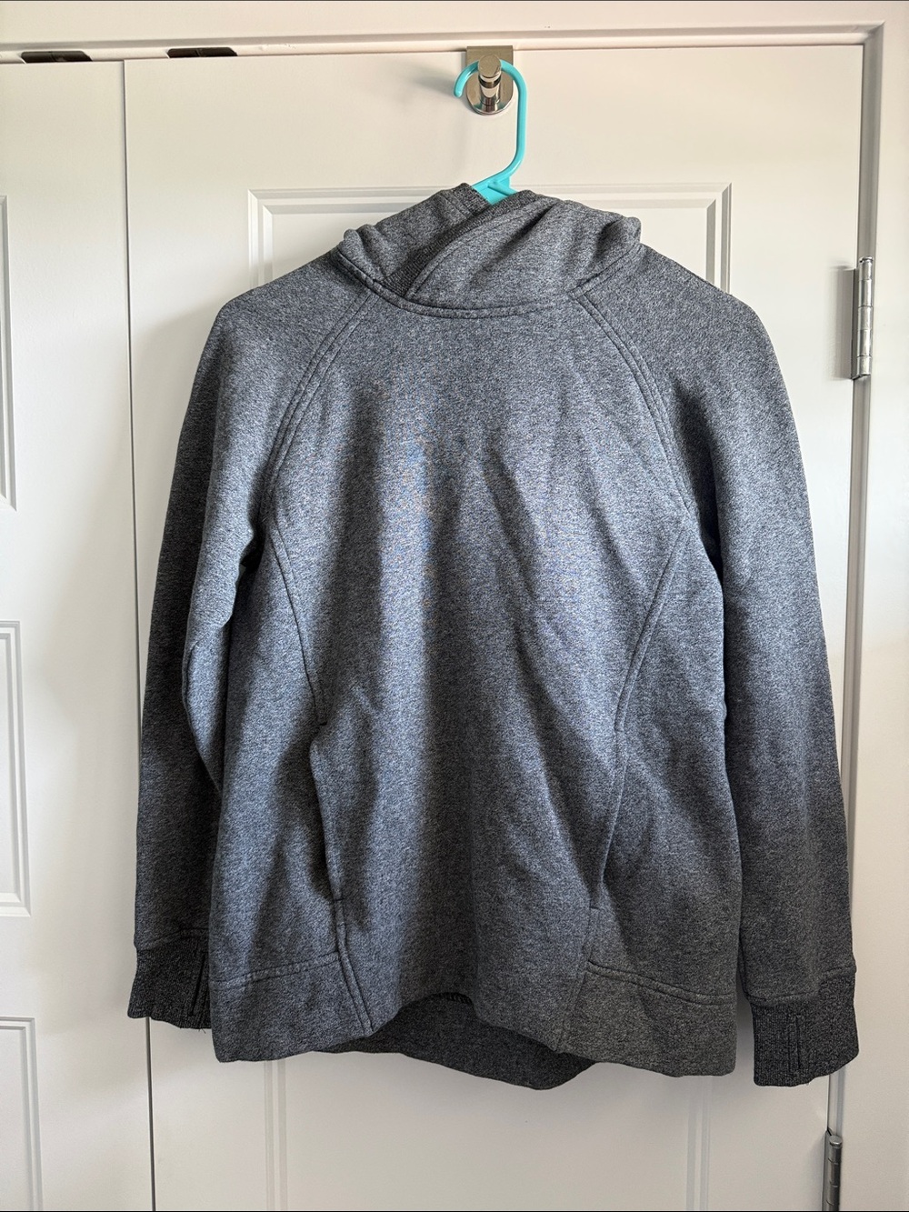 Lululemon Heather Gray Hooded Pullover Sweatshirt